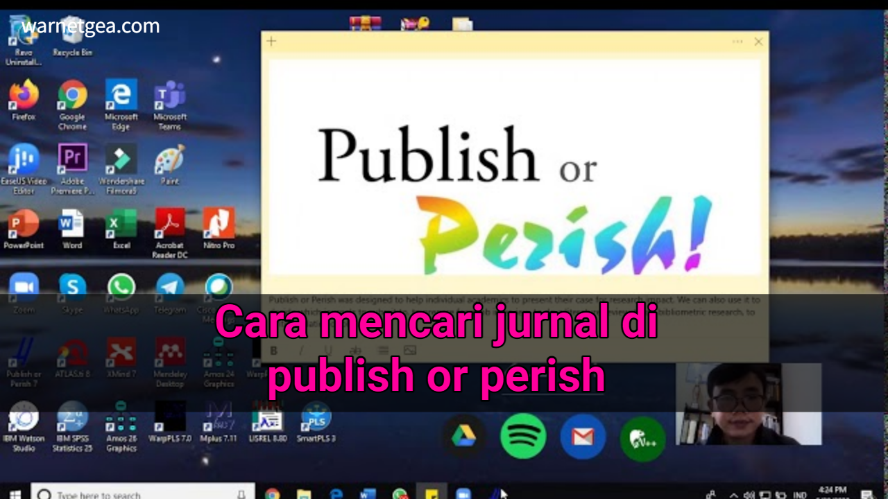cara mencari jurnal di publish or perish