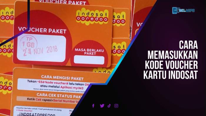 Cara daftar voucher indosat